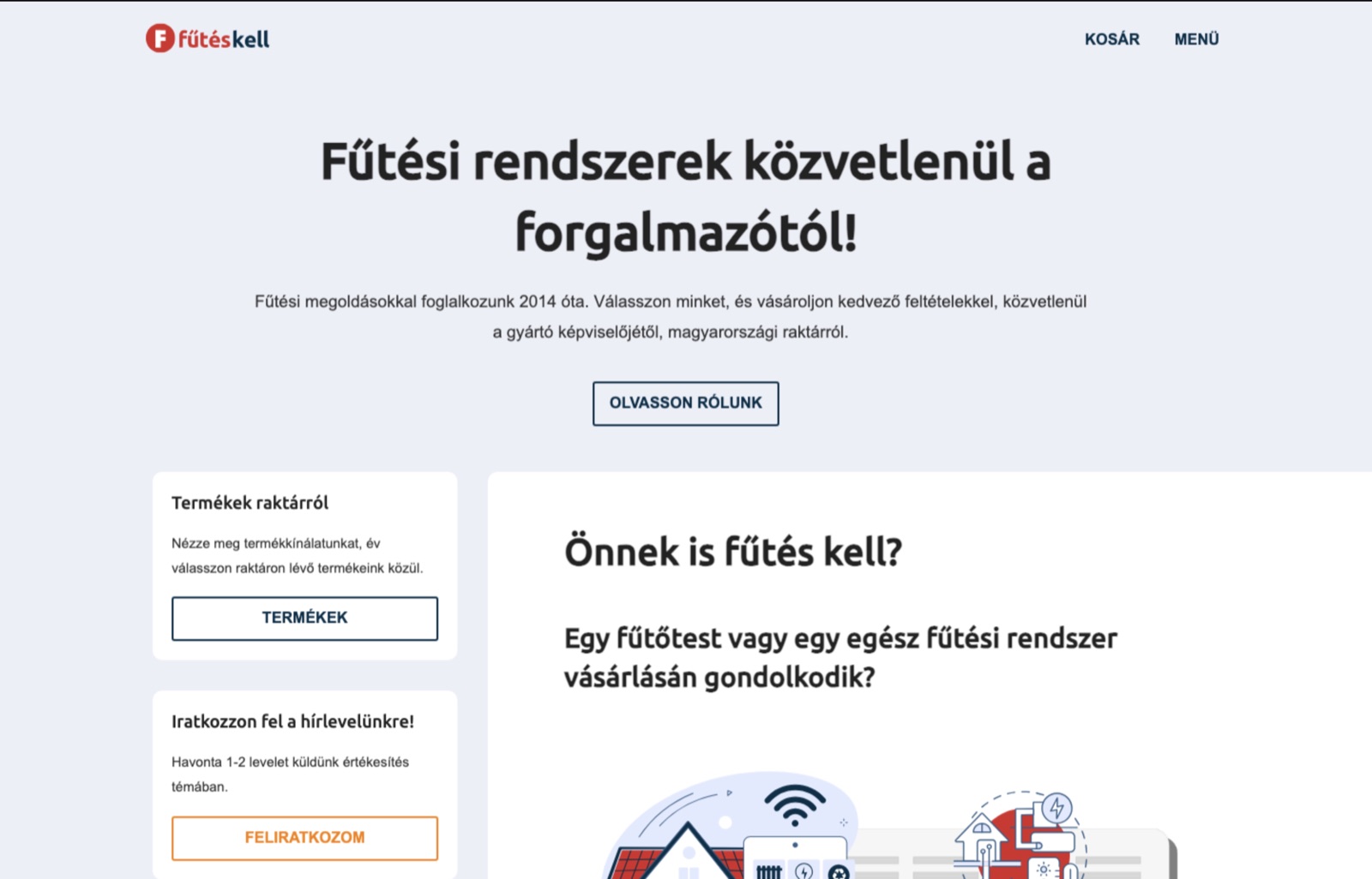 Futeskell.hu — a régi weboldal (ELŐTTE)